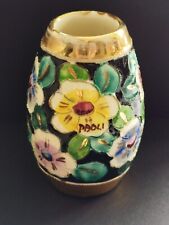 objet de vitrine, tout petit  vase en céramique de Monaco, signé Paoli