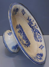 - ANCIEN COMPOTIER PLAT SUR