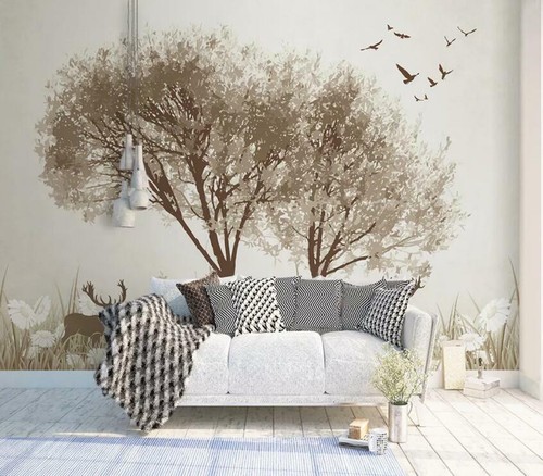 Arbre art m1464 papier - arbre, 3d