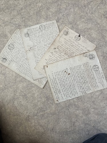 Anciens documents manuscrits - documents,