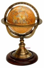 Ancien globe de carte du monde nautique sphère marine décoratif maison/bureau