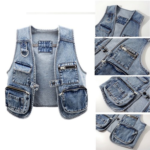 Jean femmes cargo - veste, gilet