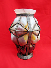 Très joli Vase verre et métal signé DAUM MAJORELLE