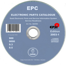 Saab Epc Catalogue Pièces 900-9000-9.3-9.5 pour Tous Les Systèmes Win/Mac DVD