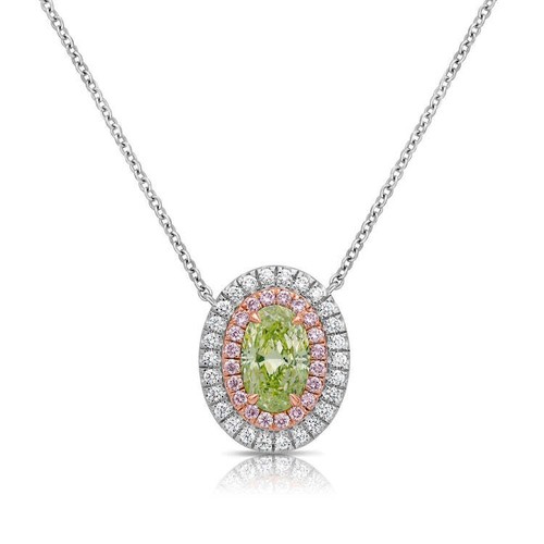 81ct fancy yellow - 0.81ct, oval