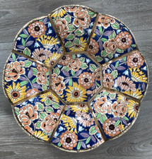 Belle Coupe Art deco Emaux BOCH Freres Belgium Fleur D5108