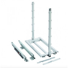 Coulissant meuble bas de cuisine - 300 mm - blanc - Dispensa Junior 3 KESSEBÖHM