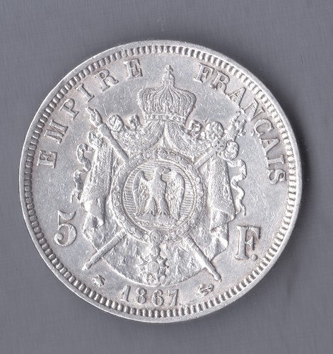 Piece ecu francs napoleon - francs,