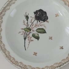 Assiette authentique porcelaine ets Chadelaud Limoges France Diamètre 23cm Fleur
