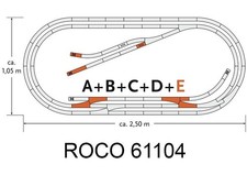 ROCO Set E d'extension voie