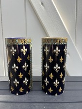 Paire De Vase Rouleau Faïence