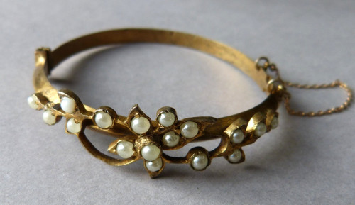Bracelet bijou ancien vers - bracelet,