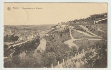 Belgique CPA NAMUR promenade de la citadelle tampon allemand