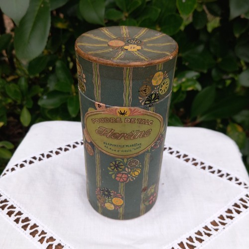 Ancien boîte talc floreine - boîte,