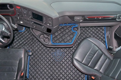 Camion sol noir bleu - camion,