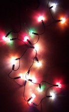 Guirlande Électrique Lumineuse Noël Ancienne 20 Lampes couleur clignotante 26