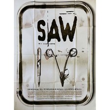 SAW IV French Movie Poster  - 47x63 in. - 2007 - Darren Lynn Bousman, Tobin Bell