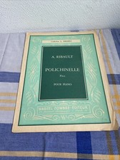 Ancien Partition Piano Polichinelle Pièce A Ribault Philippo 1961