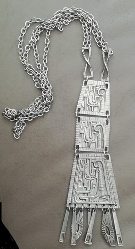 Collier métal vintage - métal,