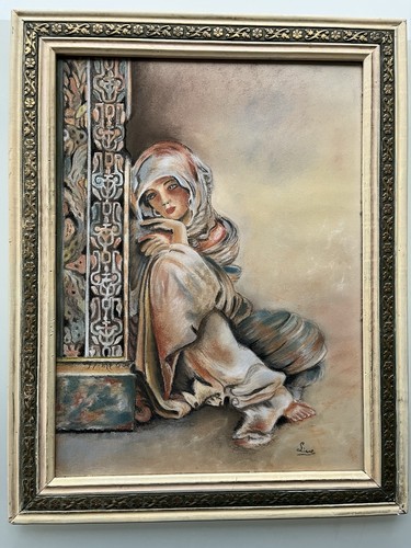 Pastel orientaliste portrait - ,