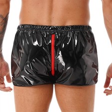Short faux cuir - faux, noir