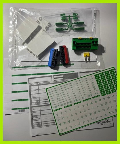 Lot kit étiquette bornier - kit, +bornier