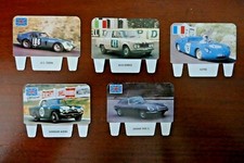 Voiture de sport Plaquette publicitaire café CRIO Cobra Alpine Jaguar Alfa Romeo