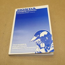 MANUEL UTILISATEUR DU CONDUCTEUR HONDA TRX 500 FA FOURTRAX FOREMAN 2001  