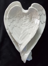 Boltze – Set de 2 Assiettes Wings ailes d’ange blanc nacré