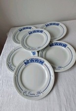 Assiettes à Dessert . Le Train Bleu/ Classé Monument Historique