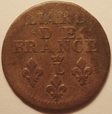 Louis XIV, Liard 1693 ou 95 L Lille !!