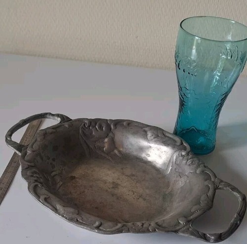 Anciens plat service rond - plat,