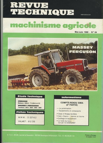 Revue technique machinisme - (3b)revue,