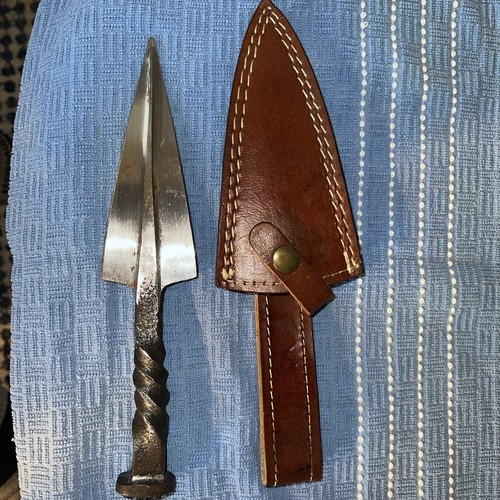 Railroad spike dagger with - spike,