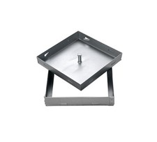 PLaque D'égout Zinguée H80 Mm En Acier Uni En 10025 Tôle 15/10 Pour Sols