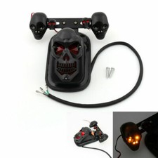 Black Motorcycle Skull Rear