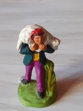 Santon fouque Le Berger Avec Mouton 6 Cms