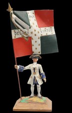 Porte-étendard NON TITRÉ  Bernard VANOT 1950  / soldier  soldat