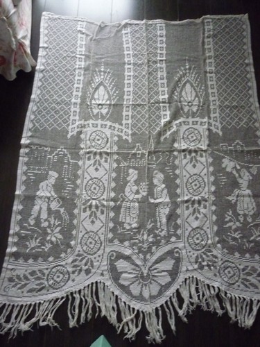 Grand rideau ancien maille - grand,