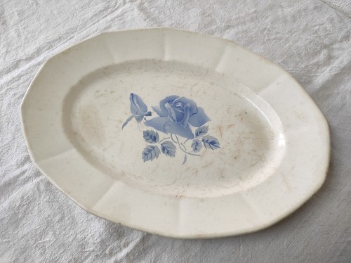 Ancien plat céramique - ancien, en
