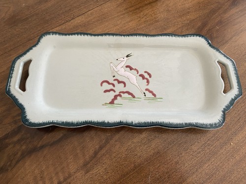 Plat art deco - art, céladon