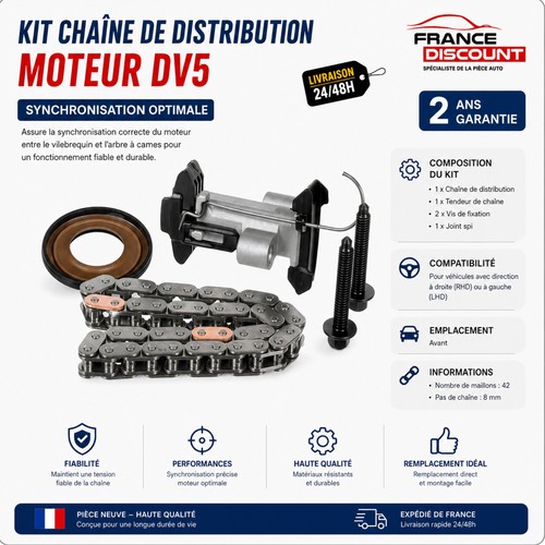 Kit chaine distribution - , 8mm