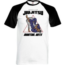 Hommes Jiu Jitsu Brésilien Mot Nuage T-Shirt Mma Mélange Martiaux Arts Bjj Haut