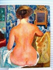 BERTHOMME SAINT-ANDRE (1905-1977) "L'anneau d'or" Belle Huile S/T 30F circa 1950