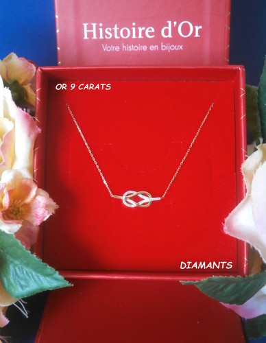 Collier diamants neuf or 9 - neuf,