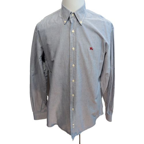 Chemise burberry bleu oxford - chemise, l