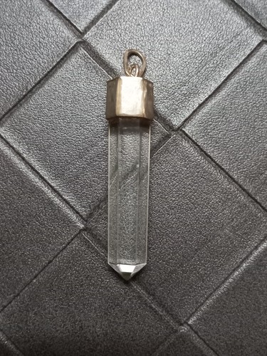 Pendentif cristal roche - pendentif,