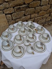 Service à café porcelaine de Limoges Art Déco B & C°-Bernardaud-