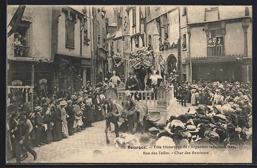 Cpa bourges fete historique - cpa,