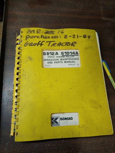 Bomag s812a s1014a operation - bomag,